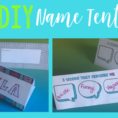 Student Relationship Building with Name Tents